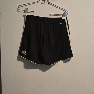 Adidas Black Shorts with White Trim
